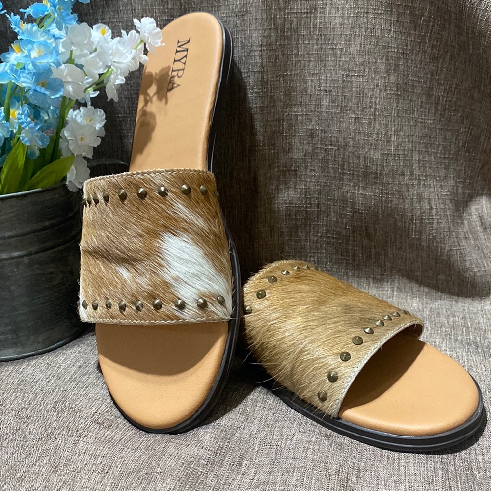 Myra Cowhide Sandals